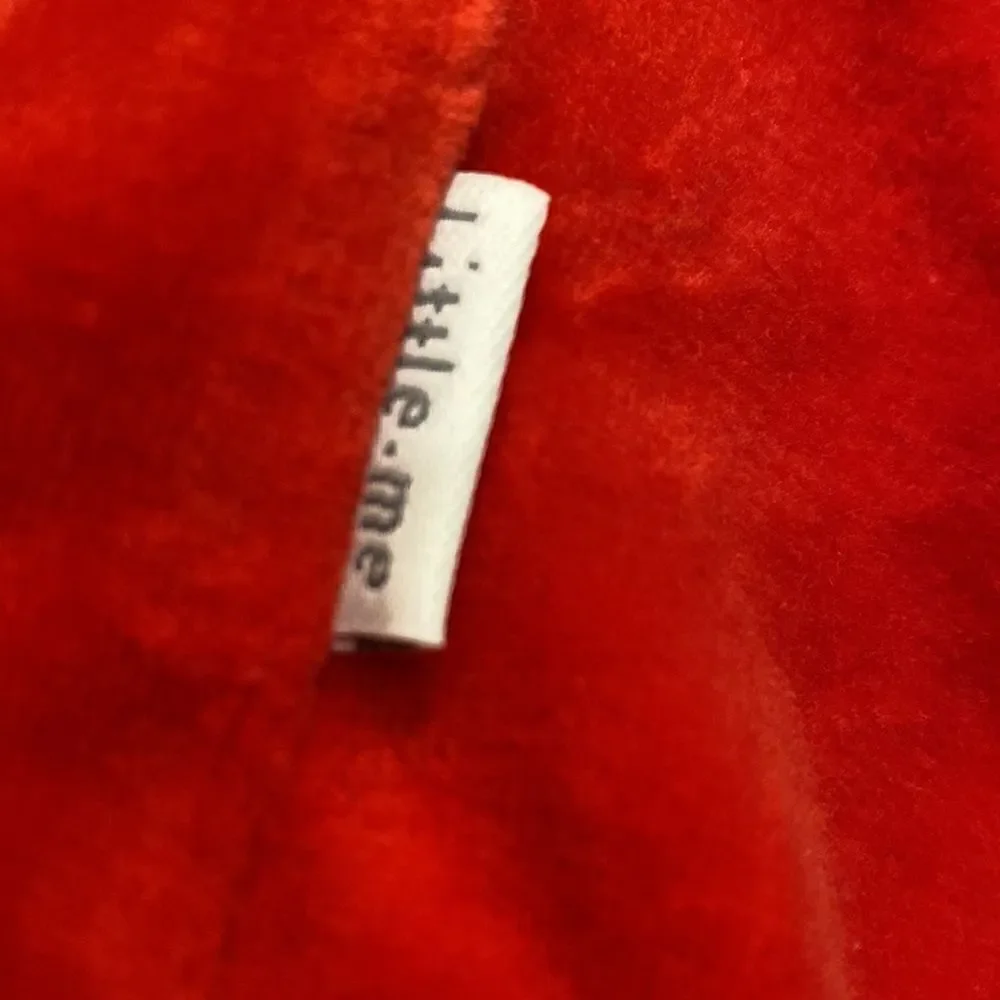 NWT Little Me Christmas Red Velvet Velour Sleeper Hat 9M
